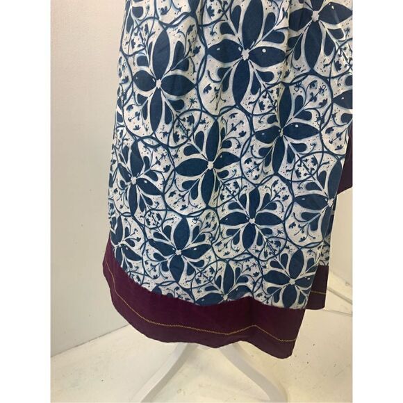 Edme & Esyllte Anthropologie Purple Blue Wrap Skirt Size 2 - Picture 5 of 10